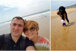 Oxana Iuteș, alături de familia sa, într-o vacanță în Portugalia