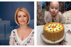 Fetița Lorenei Bogza își felicită adorabil bunicuța de ziua ei