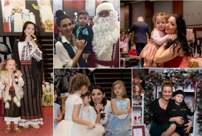Mai multe vedete au participat împreună cu copiii lor la un carnaval de Crăciun