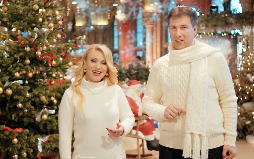 Nelly Ciobanu și Vitalie Dani au filmat un colind chiar în primăria din Viena