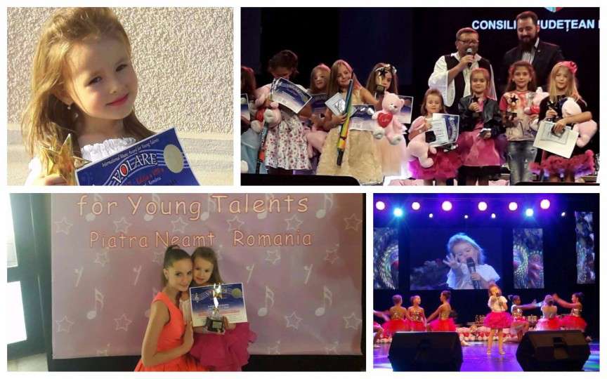 Ea e mica vedetă, laureată a multor concursuri naționale și internaționale