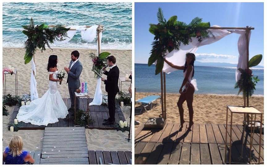 (FOTO) Prezentatoarea Inesa Voscoboinic și-a jucat nunta în Grecia