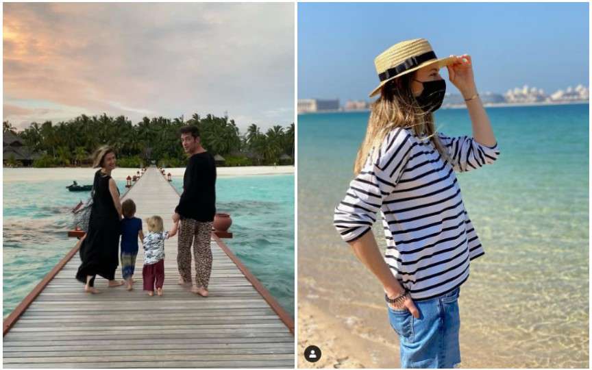 Adela Popescu și Laura Cosoi, vacanță cu soții și copiii. Din Dubai au ajuns în Maldive