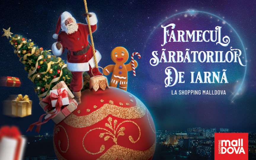 La Shopping MallDova sărbătorile de iarnă îți aduc: jucării dansatoare, spectacol de păpuși și cadouri dulci pentru fiecare copil