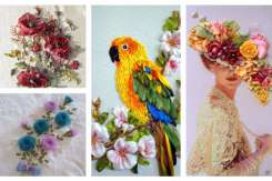 (FOTO) Broderia din panglică, o activitate hande-made care impresionează