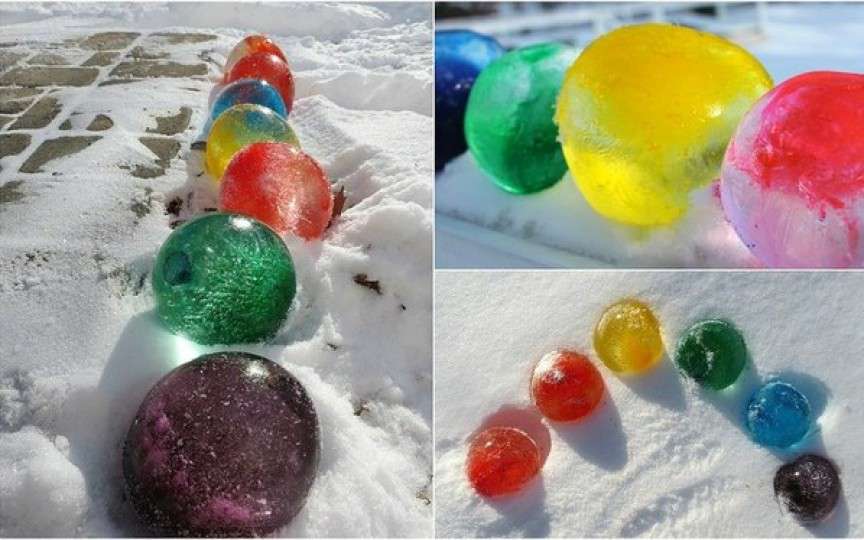 Cum să faci bile colorate de gheață