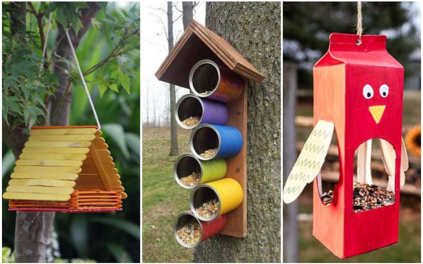 (FOTO) 8 idei interesante de căsuțe pentru păsări, care pot fi făcute împreună cu copiii