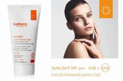 Crema SUNLIGHT SPF 50+ protejează eficient pielea împotriva razelor solare