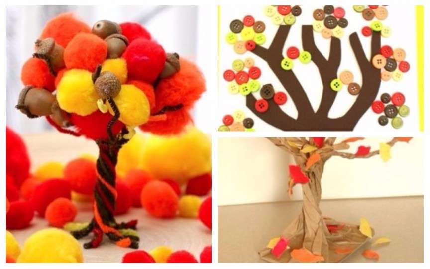 10 idei creative de confecționat copăcei colorați de toamnă