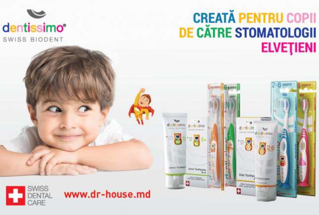 Dentissimo - pasta de dinți perfectă pentru cei mici