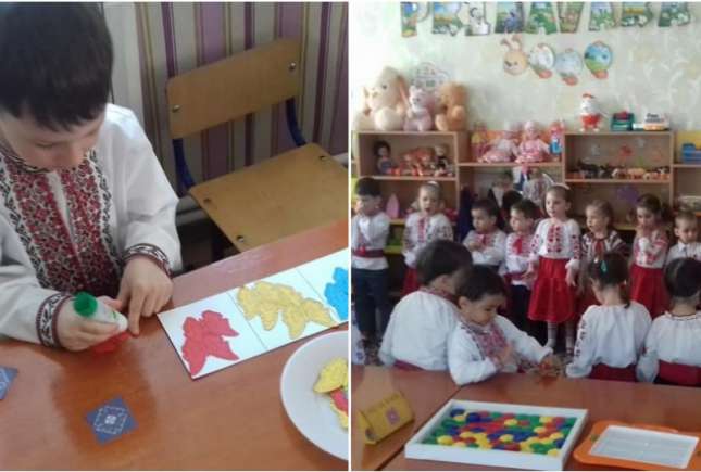 Săptămâna portului național într-o grădiniță de la noi. Copiii sunt îmbrăcați în costume tradiționale toată ziua!