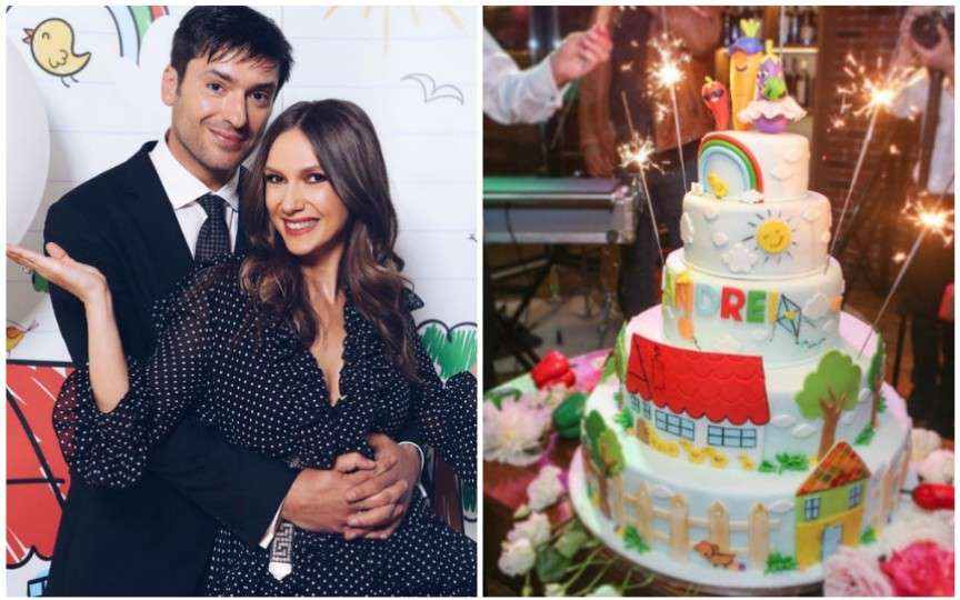 (FOTO) Adela Popescu şi Radu Vâlcan şi-au botezat al doilea copil