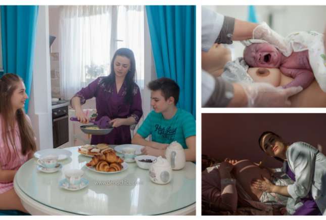 Fotografii impresionante: 24 de ore din viața unui medic care asistă nașterile în Moldova