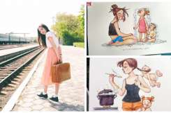 „Meseria” de mamă, într-o serie de ilustrații hazlii