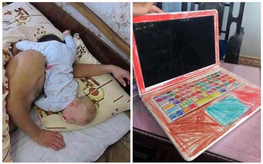 11 imagini care ne arată că „munca” de părinte nu e deloc simplă