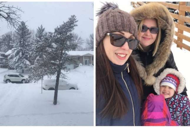 Istoria unei familii de moldoveni cum se descurcă iarnă în Canada