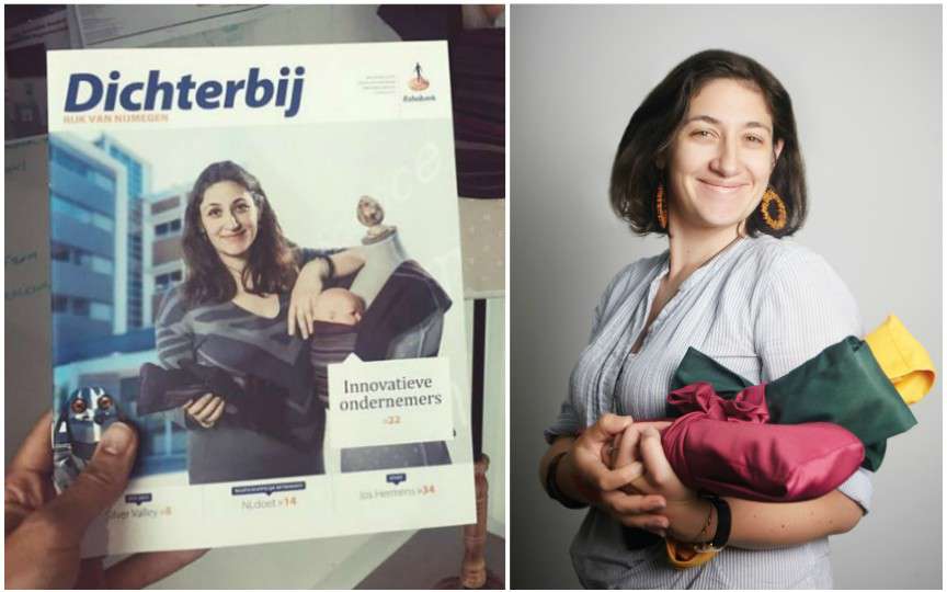 Prima creatoare de slinguri din Moldova pe coperta unei reviste din Olanda