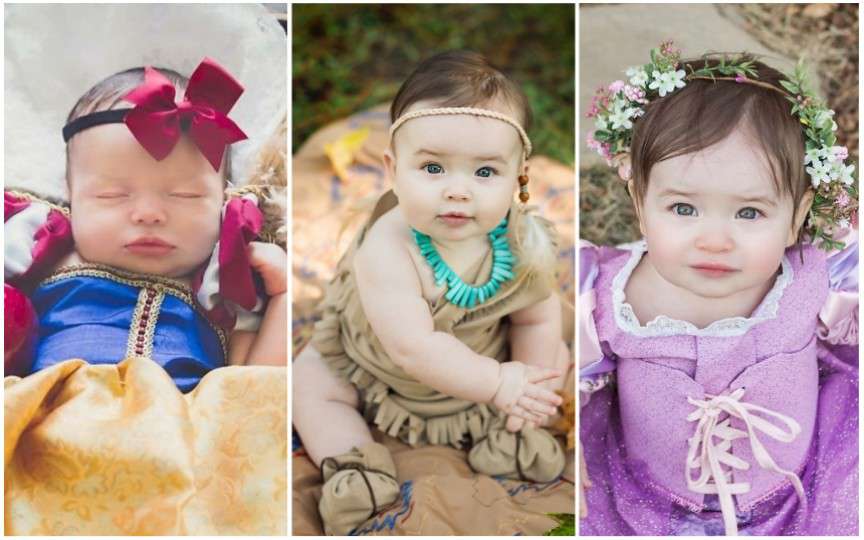 (FOTO) O mămică a cusut costume de prințesă în fiecare lună timp de un an pentru a scăpa de depresia postpartum