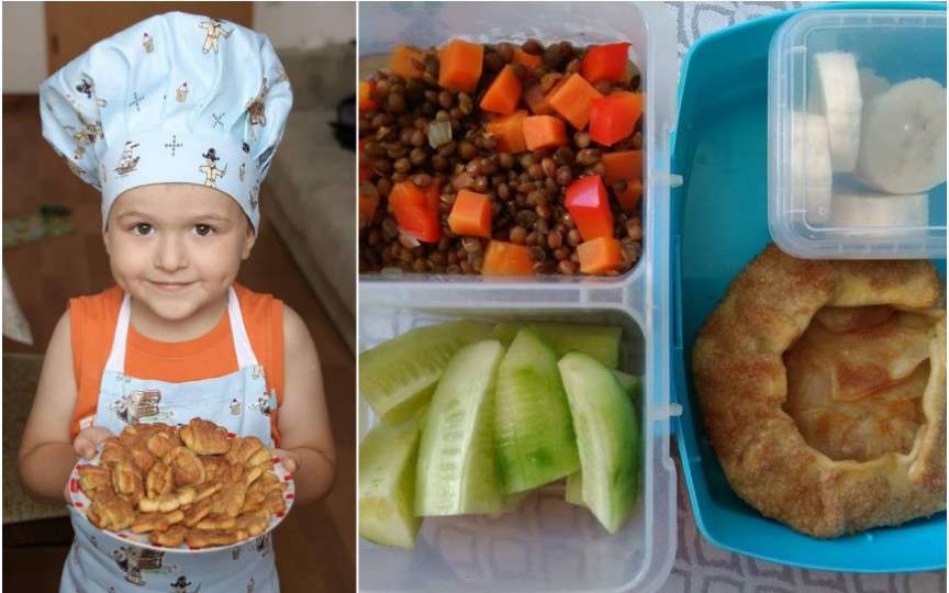 Moldoveanca ce își duce copilul la grădiniță cu mâncarea hipoalergenică la pachet