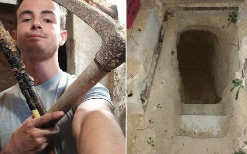 (FOTO) După o ceartă cu părinții, un băiat de 14 ani s-a apucat să-și sape un adăpost subteran la care a lucrat 6 ani