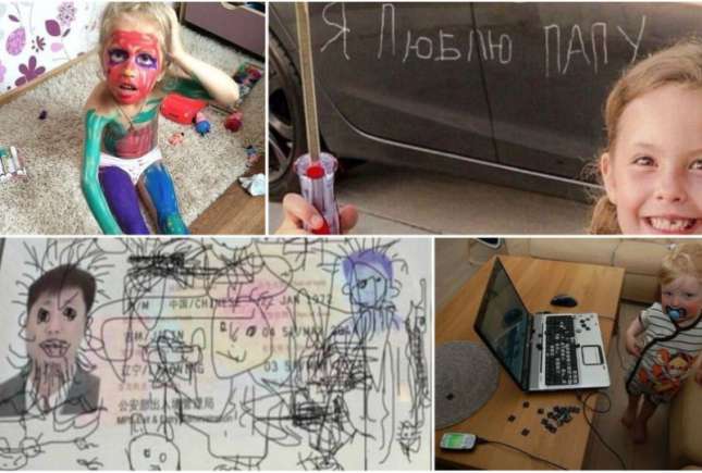 Șotiile copiilor în cele mai amuzante fotografii