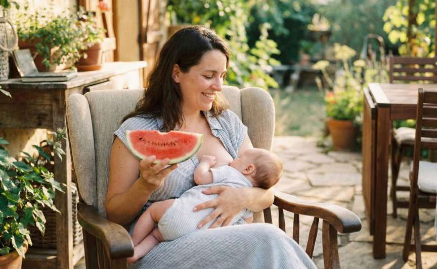 Pepenele verde în perioada alăptării: beneficii, riscuri și reguli de consum